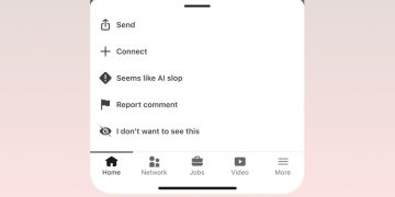 LinkedIn test knop om 'AI-slop' te melden